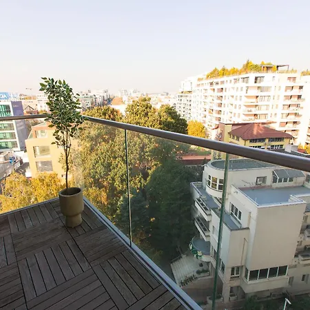 Premium In Herastrau With View アパート ブカレスト